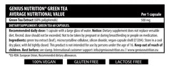 GREEN TEA 60 Caps/60 Serv, Genius Nutrition