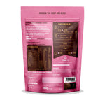 Iswari BIO Super Breakfast Energy powder with raspberry and peanut butter, gluten-free, in a 360g container.