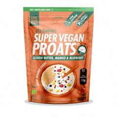 Iswari, BIO Super Vegan Proats, масло кешью, манго и черника, без глютена, 750 г