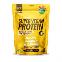 Iswari, BIO Super Vegan Protein, Banana & Vanilla with Digenzyme, Gluten Free, 400g