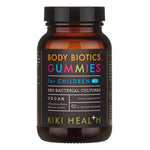 Kiki Health Body Biotic for Children gummy supplement with real fruit, 60 chewable probiotics for kids, by Herbalistas.