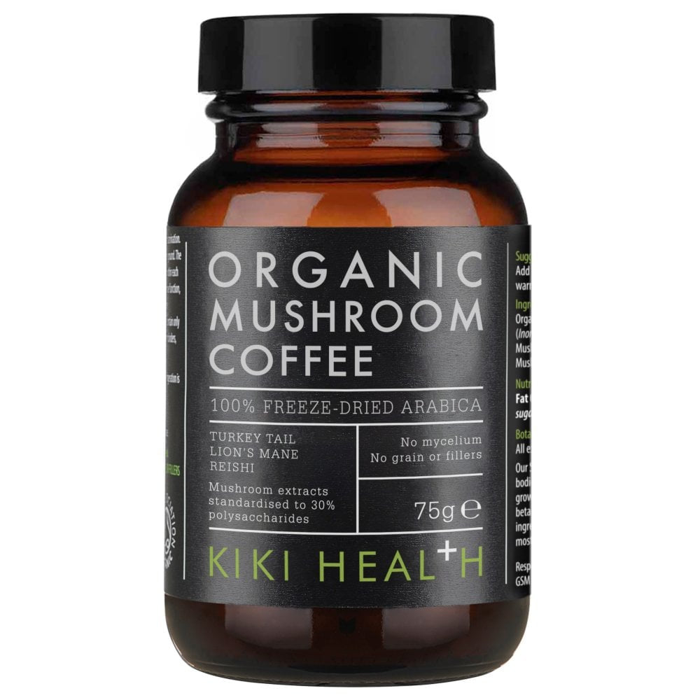 Kiki Health, Organic Mushroom Extract Coffee Powder, 75g