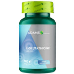 Bottle of Adams Supplements L-Glutathione 200mg dietary supplement capsules, 90 count, for supporting antioxidant health.