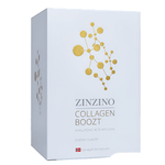 Zinzino Collagen Boozt skin care bottles, 10x46 ml, featuring collagen formula for skin nourishment and rejuvenation.