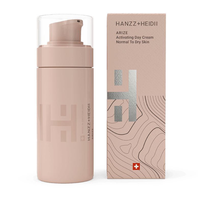Zinzino Arize Day Cream in 50ml jar, moisturizing skincare product with smooth texture and clean packaging, suitable for daily use.
