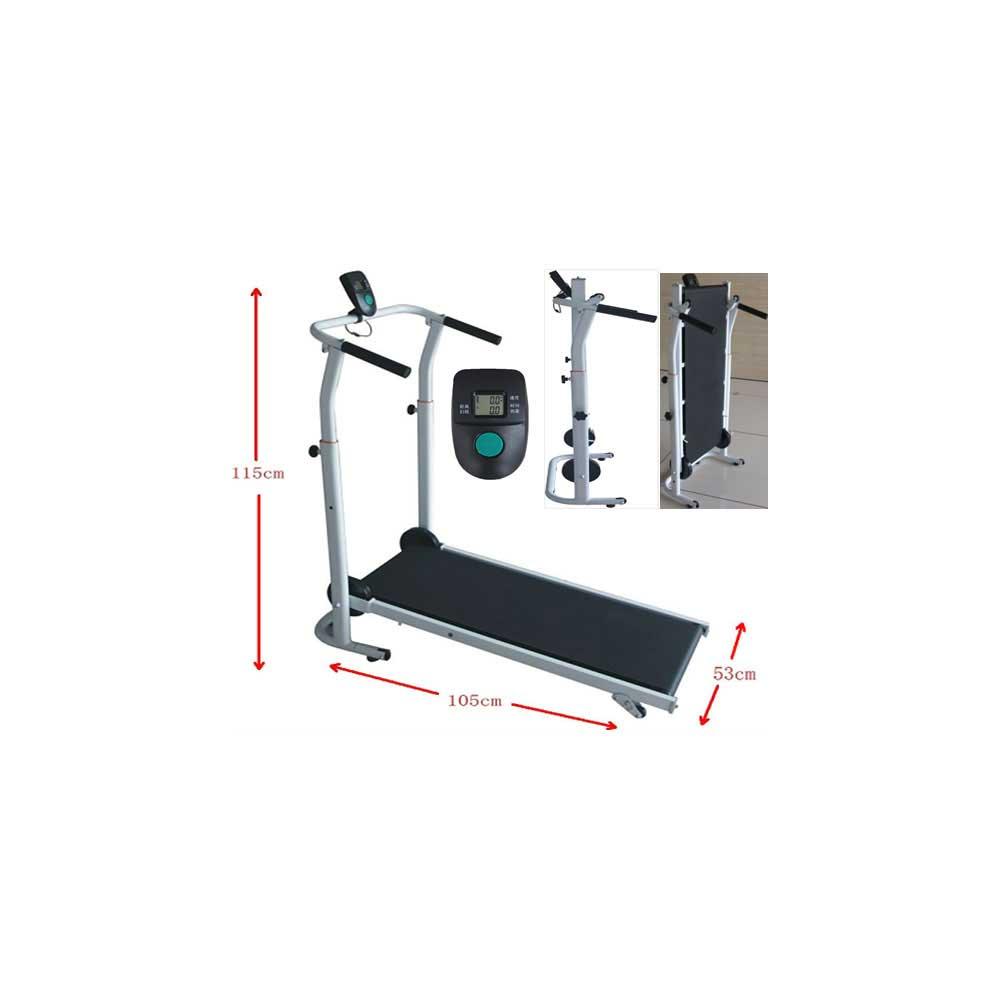 VIKING FITNESS M-110 mechanical treadmill with digital display, sturdy frame, and running belt for home exercise workouts.