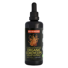 Musheez, BIO, Cordyceps Liquid Dual Extract 15:1, Alcohol Free, 100ml - GREEN LIFE CYPRUS