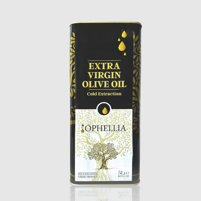 Ophellia Extra Virgin Olive Oil 5 L Tin | Approx. 333 Servings