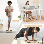 KOKAY professional wooden balance board accessory by TEMU for balance training and core stability exercises.