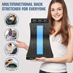 TEMU adjustable back stretcher and relaxation device, showing a sleek ergonomic design for back pain relief and posture improvement.
