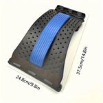 Adjustable back stretcher and relaxation accessory by TEMU, showing a cushioned device with straps for spinal stretching and comfort.