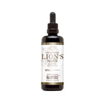 Old Products Rå Hygge Lion's Mane liquid supplement in a 100ml bottle, alcohol-free, with the product label visible in the image.