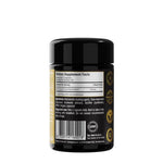 Herbalistas Liposomal Trans-Resveratrol 250mg vegan capsules bottle, showing the back label with supplement details.