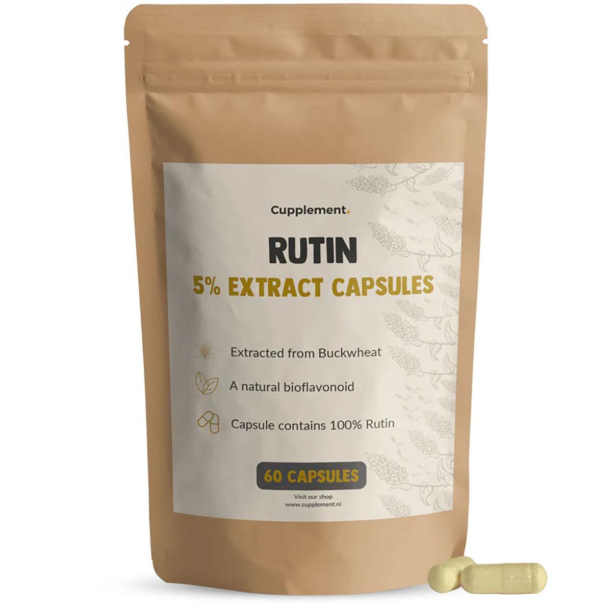 Herbalistas Rutin Extract supplement capsules, 60-count, natural dietary supplement for health support.