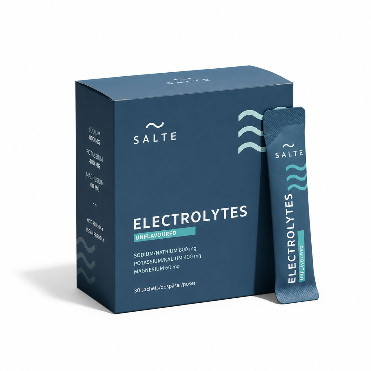 Salte, Performance Electrolytes, Unflavoured, 30 Sachets