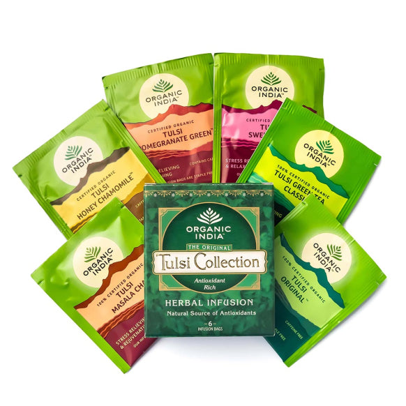 Organic India, Tulsi Sampler Collection, 6 Infusion Bags