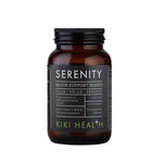 Kiki Health Serenity Mood Support Blend in 60 vegan capsules, herbal supplement for relaxation and emotional balance.