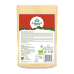 Organic India BIO Shatavari Powder in a 100g package, showing the herbal powder and packaging details.