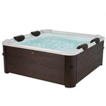 VIKING FITNESS MSpa Tribeca outdoor hot tub with seating for 4 to 6 people, featuring a modern, modular spa design.