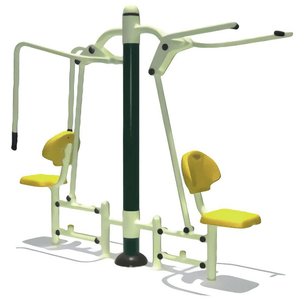 Viking Fitness dual chest, shoulder, and back traction machine with padded supports and adjustable features for full-body stretching.