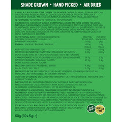 PerfectTed, Ceremonial Grade Vanilla Matcha, 10 Nespresso Compatible Capsules