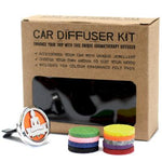 AW GIFTS Lotus Buddha car diffuser kit with 30mm accessory, featuring a decorative lotus and Buddha design for vehicle scenting.