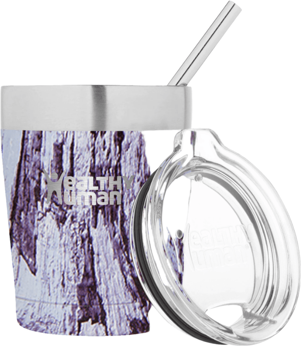 Healthy Human Cruiser Tumbler 12oz orchid driftwood drink accessory with eco-friendly design and durable stainless steel construction.