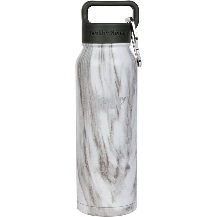 Healthy Human 21oz stone-white bottle, a durable drink accessory with a sleek design for hydration on the go.