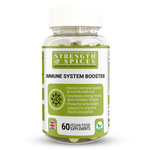 Bottle of Strength & Spices Immune Booster supplement with 60 capsules, featuring 1000mg of immune-boosting ingredients.