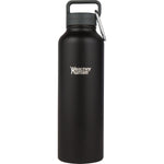 Healthy Human 40oz black Stein Bottle, durable drink accessory with a sleek design, perfect for staying hydrated on the go.