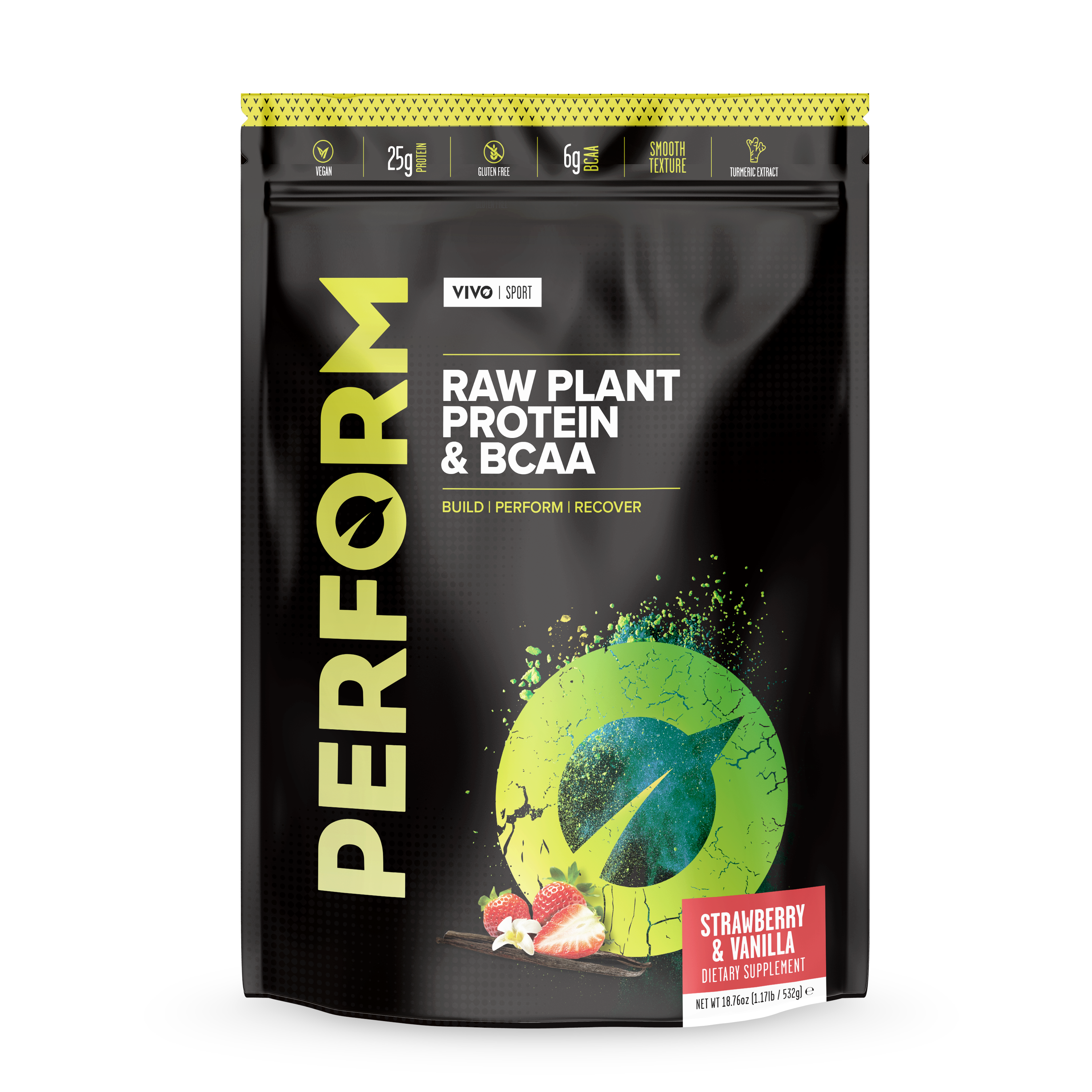 LARGE PERFORM Raw Plant Protein & BCAA - GREEN LIFE CYPRUS 