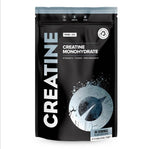 Vivo Life ultra-pure micronized creatine monohydrate supplement container with label showing product details.