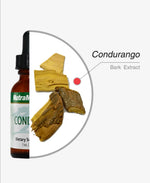 SENTOSA Nutramedix CONDURA Comfort supplement bottle, 30ml, with label showing product details and branding.