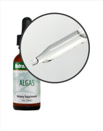 SENTOSA Nutramedix ALGAS Metal Detox supplement bottle with label, showing a dietary supplement for detoxification and health support.