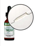 SENTOSA Nutramedix TAKUNA microbial defense supplement bottle with label details, placed on a white background.