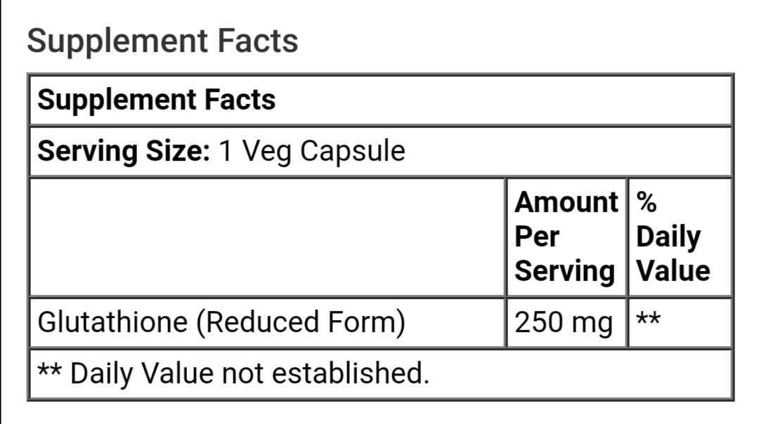 Now Foods, Glutathione, 250 mg, 60 Veg Capsules - GREEN LIFE CYPRUS 