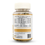 Bottle of Strength & Spices Psoriasis Relief 1000mg supplement with 60 capsules, designed to support skin health and reduce irritation.