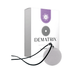 DeMatrix Purple Coronavirus Prevention device by OLD PRODUCTS, showing a close-up of the purple prevention device against viral infection.