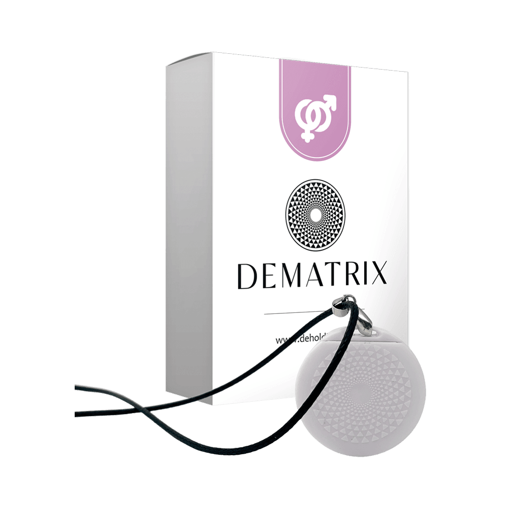DeMatrix Pink Female Energy supplement by OLD PRODUCTS, showing the pink bottle with label and cap, designed for female health support.